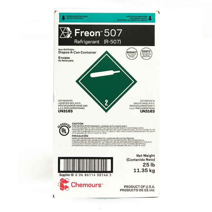 freon chemours refrigerant gas r507a